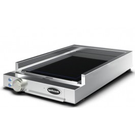 FRY TOP SINGOLO IN VETROCERAMICA CON PIANO LISCIO NERO MOD. SP 200