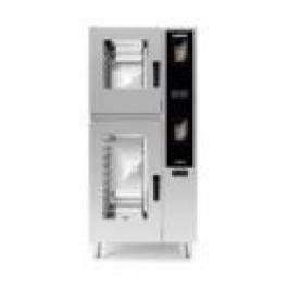 FORNO COMBI A GAS 6 + 10 TEGLIE GN 1/1 MOD. SYNAPSY SYG161B CON COMANDI ELETTROMECCANICI