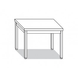 TAVOLO SU GAMBE L70XP60XH85 TVG6.7