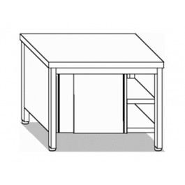 TAVOLO ARMADIATO  PORTE SCORREVOLI L100XP60XH85 mod.TVA6.10