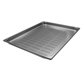 TEGLIA CON FONDO FORATO IN ACCIAIO INOX AISI 304 GN 2/1 MOD. GNF 2140 H 4