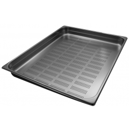 TEGLIA CON FONDO FORATO IN ACCIAIO INOX AISI 304 GN 2/1 MOD. GNF 2165 H 6,5