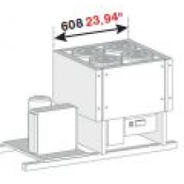 BANCO A POZZETTO GELATO VENTILATO VASCA SENZA RISERVA SENZA PIANO 4 FORI NEW ERA