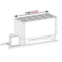 BANCO A POZZETTO GELATO VENTILATO VASCA CON RISERVA SENZA PIANO 10 FORI NEW ERA