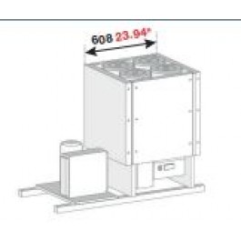 BANCO A POZZETTO GELATO VENTILATO VASCA CON RISERVA SENZA PIANO 4 FORI NEW ERA