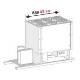 BANCO A POZZETTO GELATO VENTILATO VASCA CON RISERVA SENZA PIANO 6 FORI NEW ERA