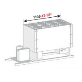 BANCO A POZZETTO GELATO VENTILATO VASCA CON RISERVA SENZA PIANO 8 FORI NEW ERA