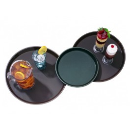 VASSOIO PROPILENE ANTISCIVOLO ROTONDO D.28 mod VPA150