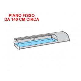 VETRINA REFR. PER SUSHI PIANO FISSO mod. SUSHI 8 PI DA 141 CM
