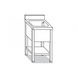 LAVELLO SU GAMBE CON RIPIANO 1 VASCA  L80XP70XH85 LR.8