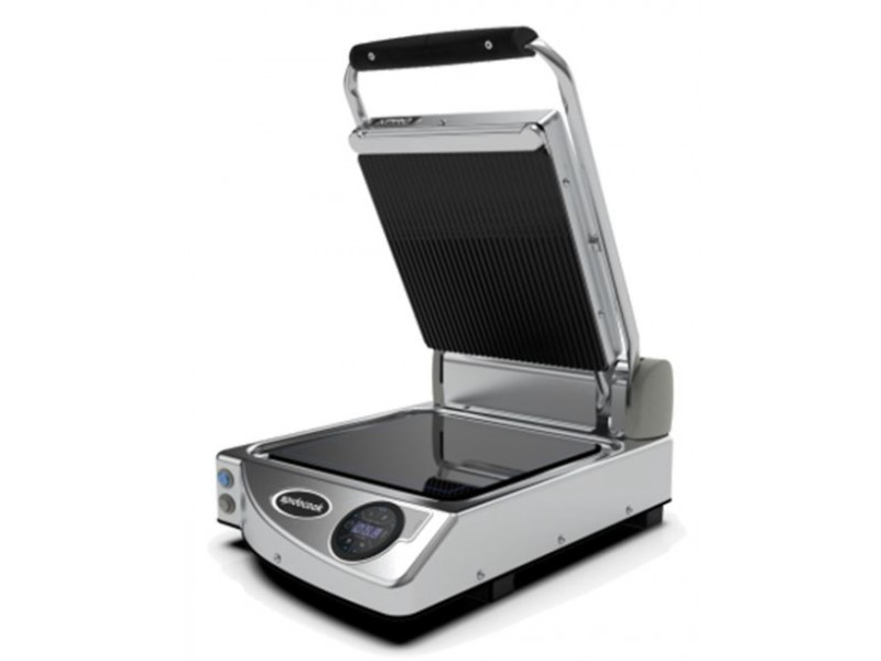 PIASTRA SINGOLA CON CONTROLLO DIGITALE CON PIANI NERI SUP, RIGATI INF. LISCI MOD. SP 010 ER