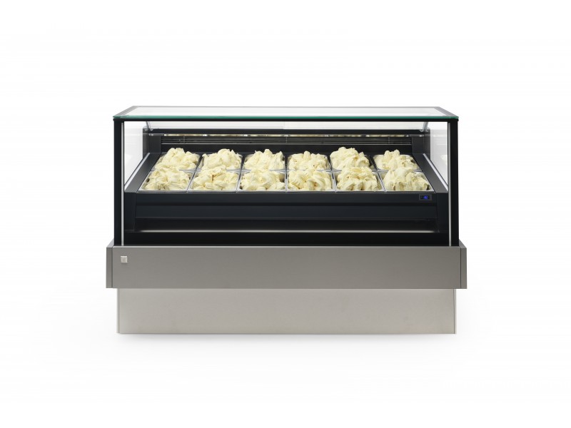 VETRINA REFRIGERATA PER GELATO L2200 mod MILIA (SENZA PANNELLATURA)