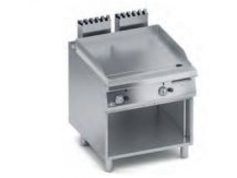 FRY TOP A GAS PIASTRA LISCIA VANO A GIORNO SERIE 90 SOLUTION K4GFLS10VV