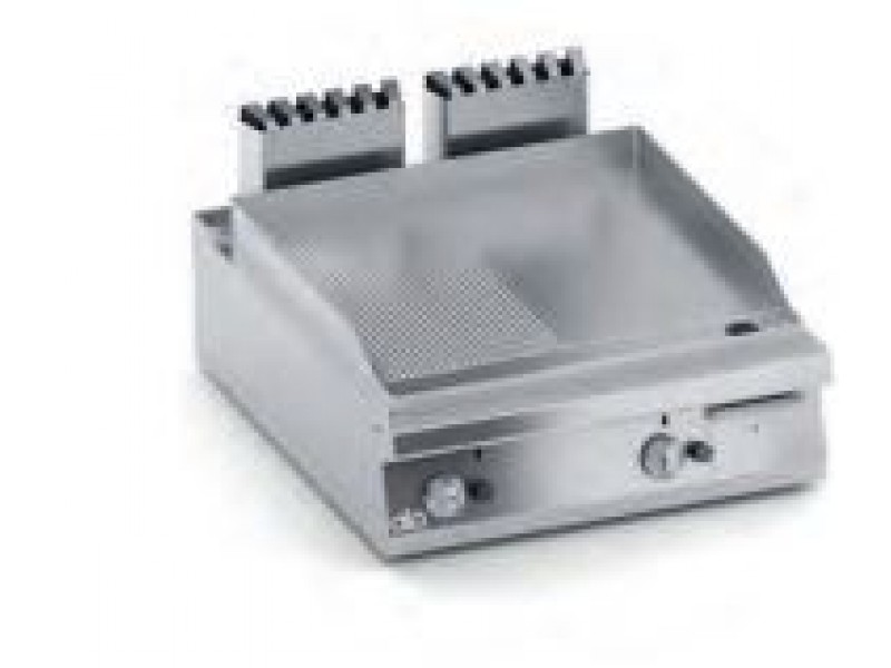 FRY TOP A GAS PIASTRA 1/2 LISCIA 1/2 RIGATA DA BANCO SERIE 90 SOLUTION K4GFRS10TT