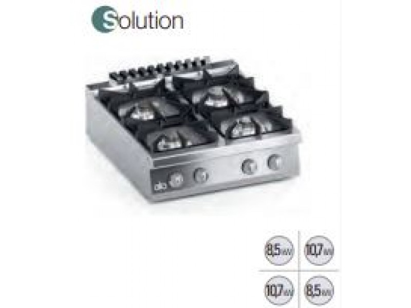 CUCINA 4 FUOCHI A GAS DA BANCO SERIE 90 SOLUTION K4GCU10TTS