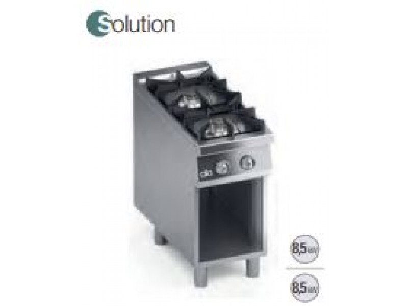 CUCINA 2 FUOCHI A GAS VANO A GIORNO SERIE 90 SOLUTION K4GCU05VVS