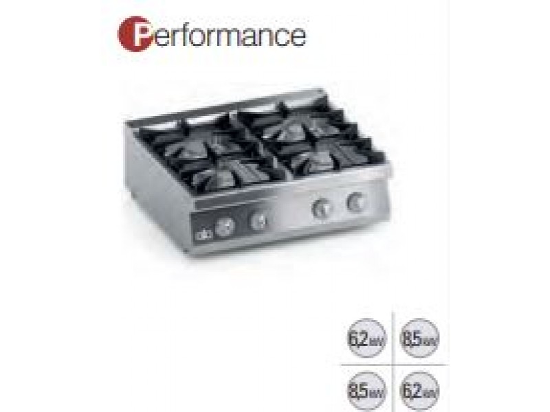 CUCINA 4 FUOCHI A GAS DA BANCO SERIE 700 PERFORMANCE K7GCUP10TT