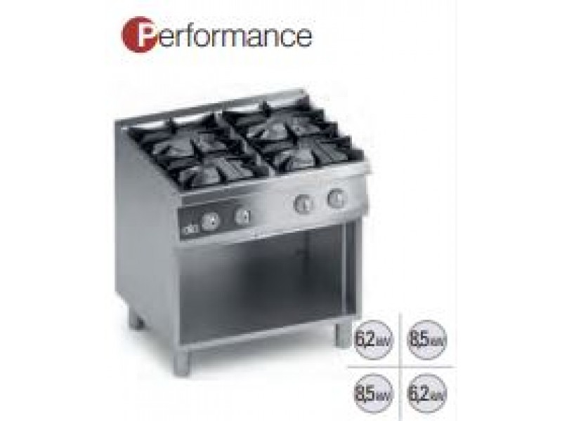 CUCINA 4 FUOCHI A GAS CON VANO SERIE 700 PERFORMANCE K7GCUP10VV