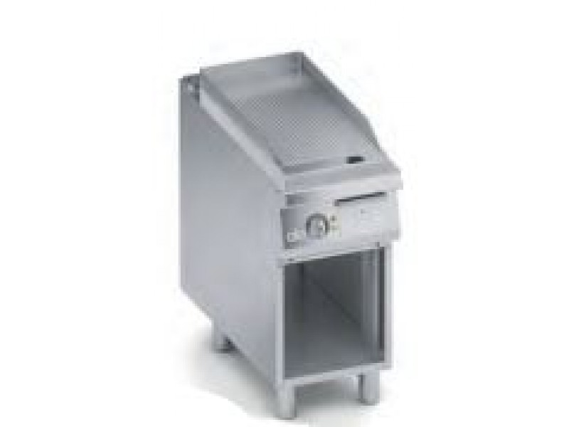 FRY TOP ELETTRICO PIASTRA RIGATA VANO A GIORNO SERIE 90 SOLUTION K4EFRS05VV