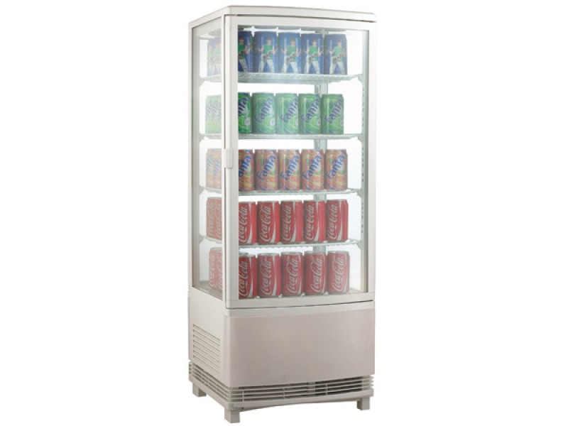 ESPOSITORE REFRIGERATO PER BIBITE CON VETRI SU 4 LATI mod AK98EB2