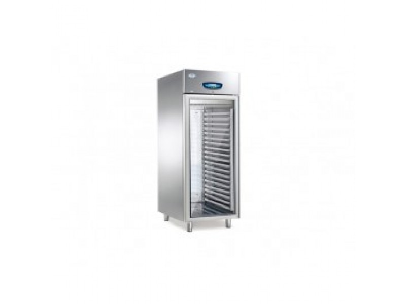ARMADIO REFR. PER CIOCCOLATO 900LT TEMP. +10° + 18°C PORTA A VETRO PER TEGLIE 60X80 mod.CHOC G 101