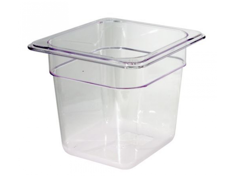 BACINELLA IN POLICARBONATO GN 1/6 MOD. GNP 16150 H 15