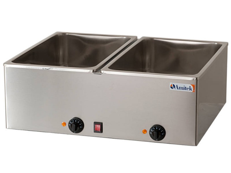 BAGNOMARIA 2 VASCHE GN 1/1 PROFONDITA 16 CM MOD. BM216