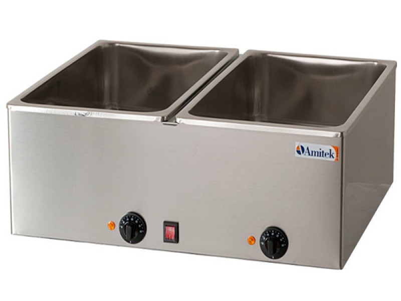 BAGNOMARIA 2 VASCHE GN 1/1 PROFONDITA 21 CM MOD. BM221 