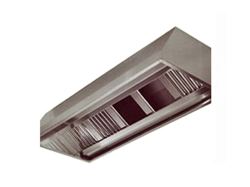 CAPPA  A PARETE IN ACCIAIO INOX C/ASPIRATORE L300XP90XH45 EP-M 9/30