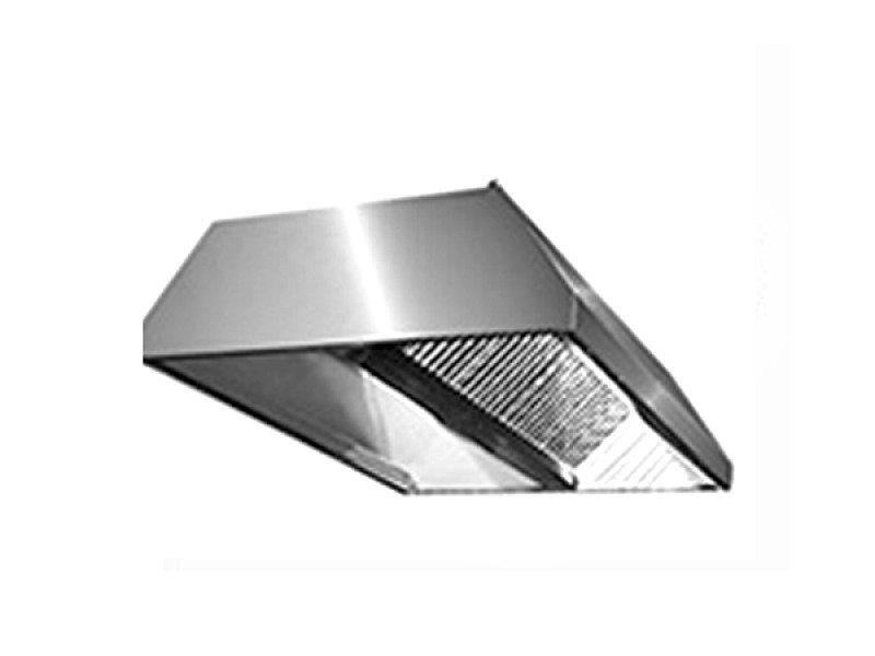 CAPPA CENTRALE IN ACCIAIO INOX S/ASPIRATORE L240XP130XH45 EC 13/24