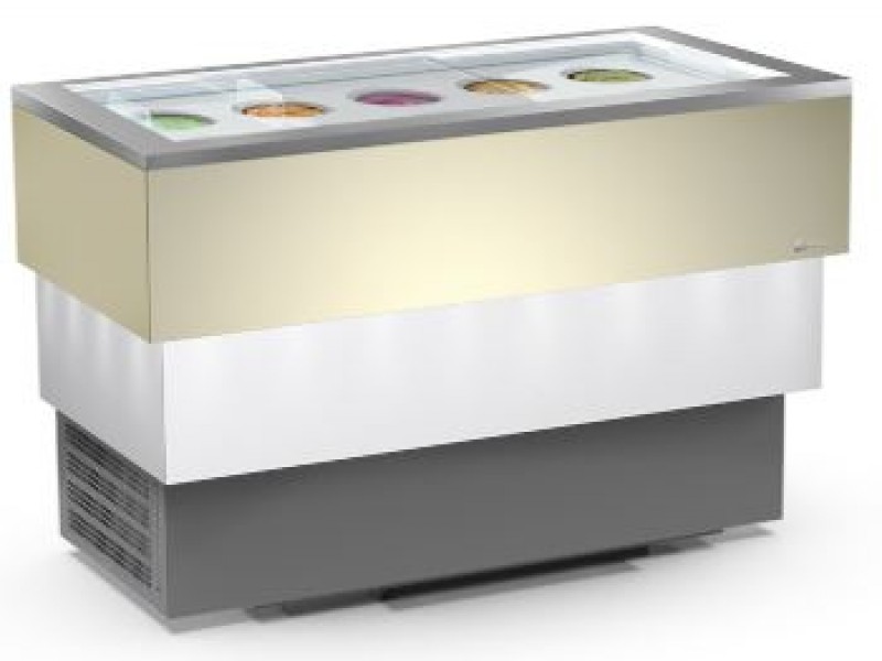 CONSERVATORE PER GELATO MANTECATO E GRANITE MOD. CARRARA 10 CREAM VISTA 