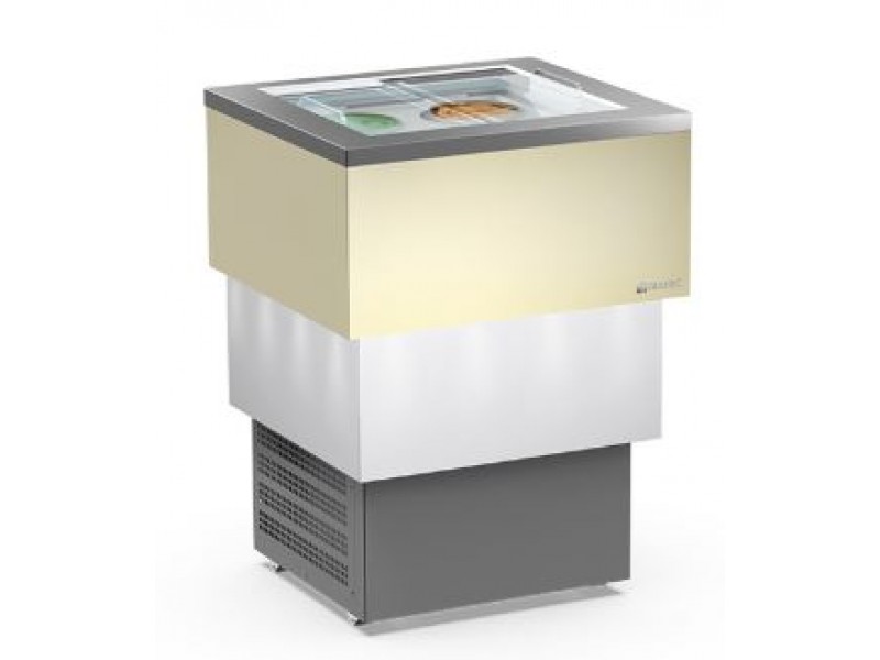 CONSERVATORE PER GELATO MANTECATO E GRANITE MOD. CARRARA 4 CREAM VISTA 