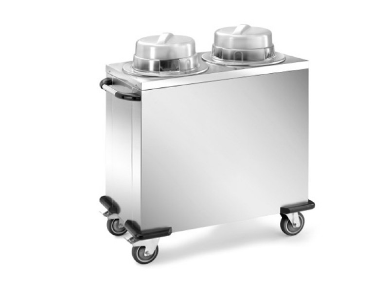 CARRELLO ELEVATORE PIATTI RISCALDATO 2 COLONNE mod CPP2R