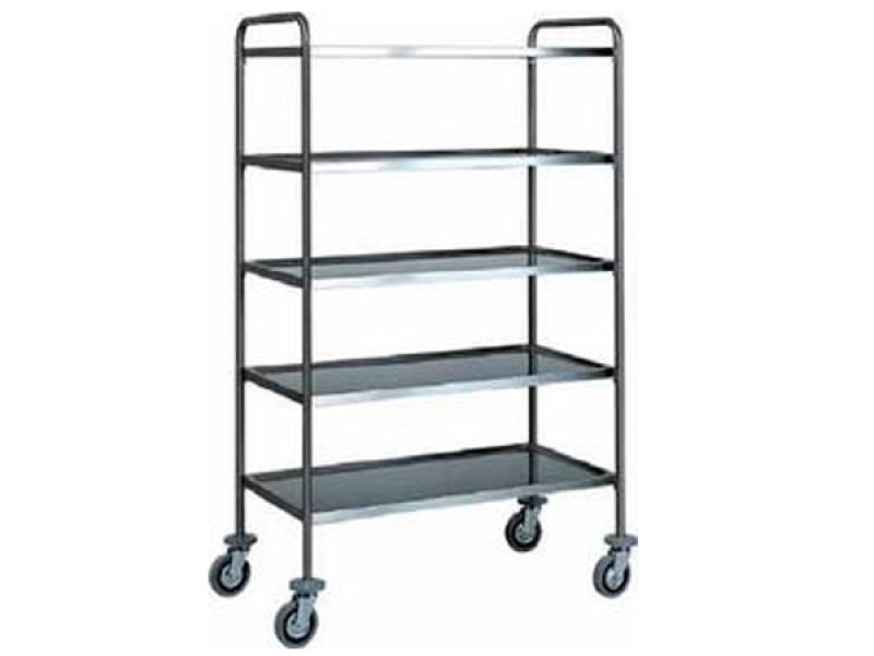 CARRELLO DI SERVIZIO INOX 5 PIANI 90X60 CA 1426