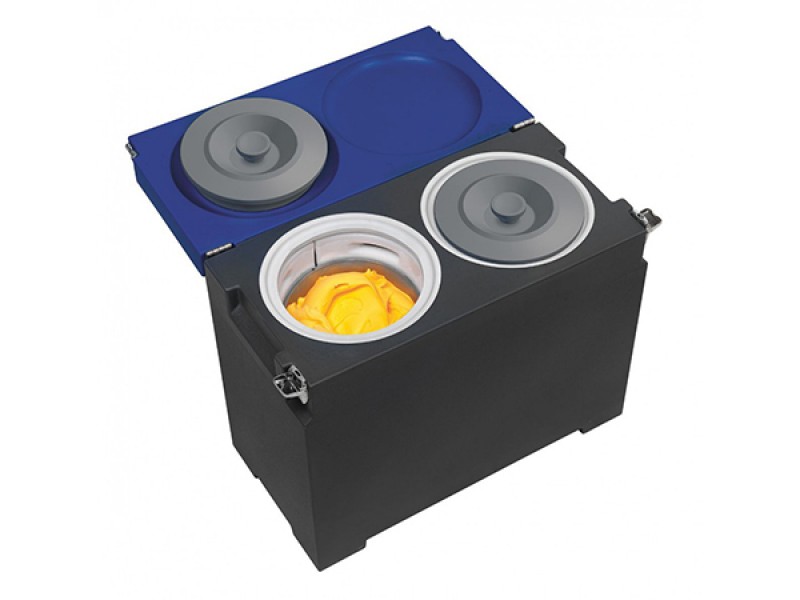 POZZETTO COOLBOX CONTENITORE ISOTERMICO PER GELATO ARTIGIANALE CON CARAPINE