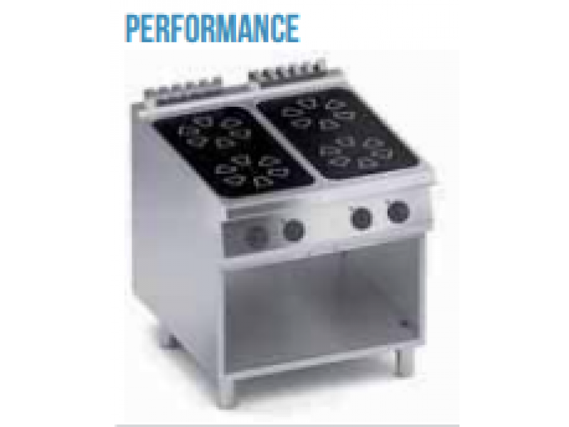 CUCINA ELETTRICA 4 PIASTRE IN VETROCERAMICA VANO A GIORNO SERIE 90 K4EVRP10VV