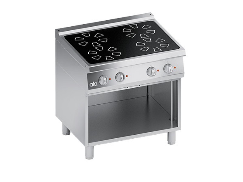 CUCINA ELETTRICA 4 PIASTRE IN VETROCERAMICA VANO A GIORNO SERIE 70 K7EVC10VV
