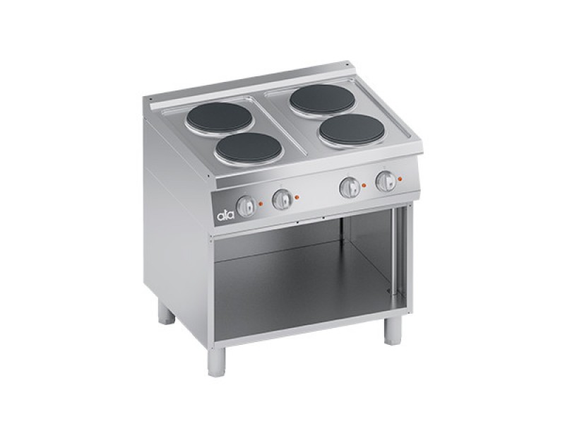 CUCINA ELETTRICA 4 PIASTRE TONDE VANO A GIORNO SERIE 70 PERFORMANCE K7ECU10VV