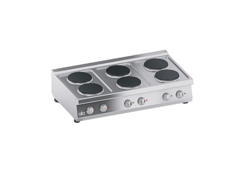 CUCINA ELETTRICA 6 PIASTRE TONDE DA BANCO SERIE 70 PERFORMANCE K7ECU15TT