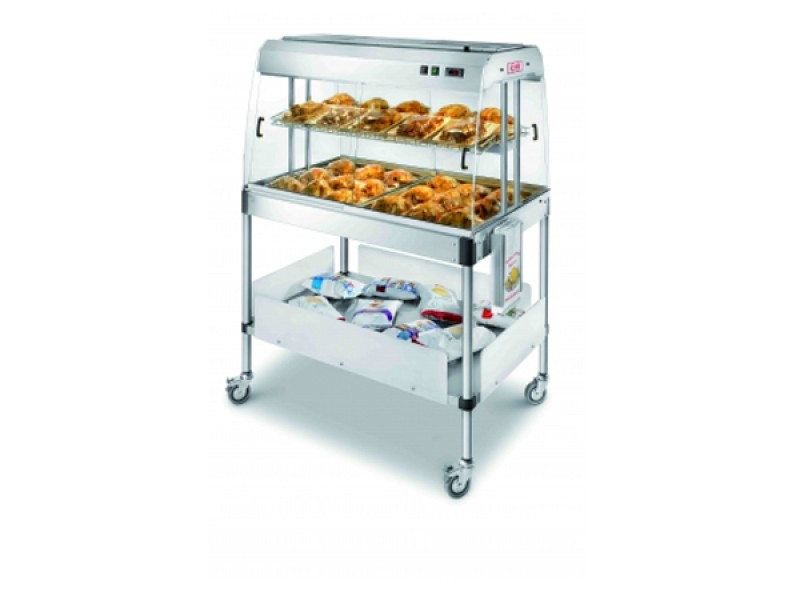 ESPOSITORE CALDO VENTILATO SU CAVALLETTO ESP/3