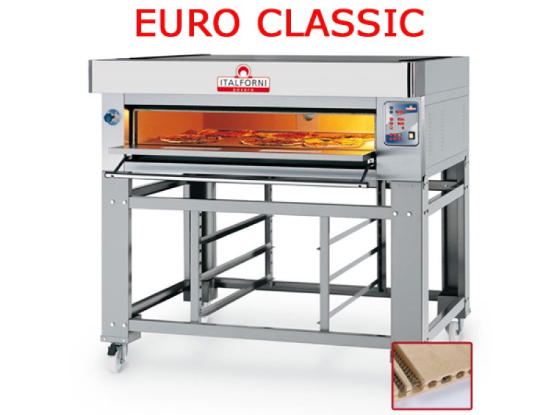 FORNO PIZZA ELETTRICO MODULARE EURO CLASSIC EC12/I (INOX)TOTALMENTE REFRATTARIO 1 CAMERA L123XP93XH17
