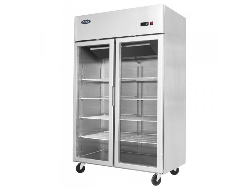 ARMADIO TN 1400 Lt DOPPIA PORTA IN VETRO MODELLO MCF8605-GR