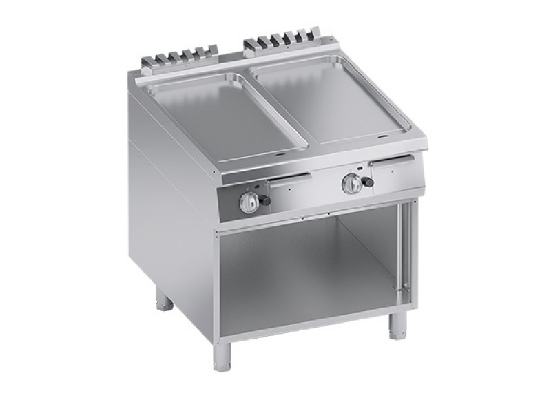 FRY TOP A GAS PIASTRA LISCIA RIBASSATO VANO A GIORNO SERIE 90 PERFORMANCE K4GFBP10VVL