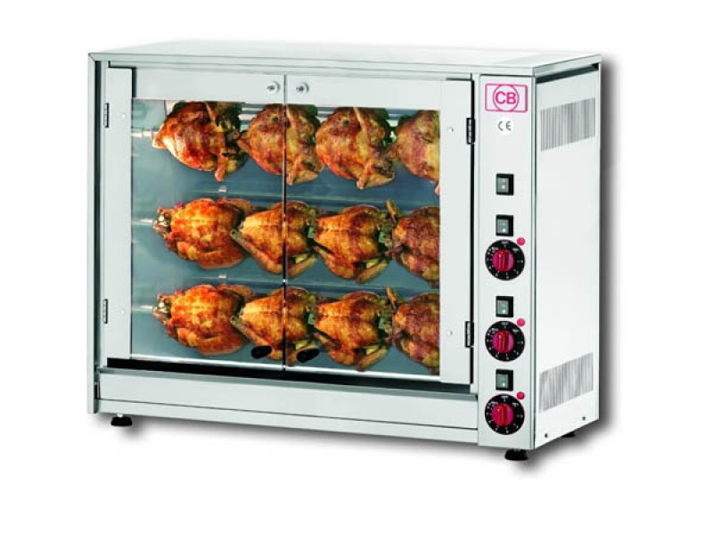 GIRARROSTO ELETTRICO ASTE SINGOLE SOVRAPPOSTE E-12P-S3