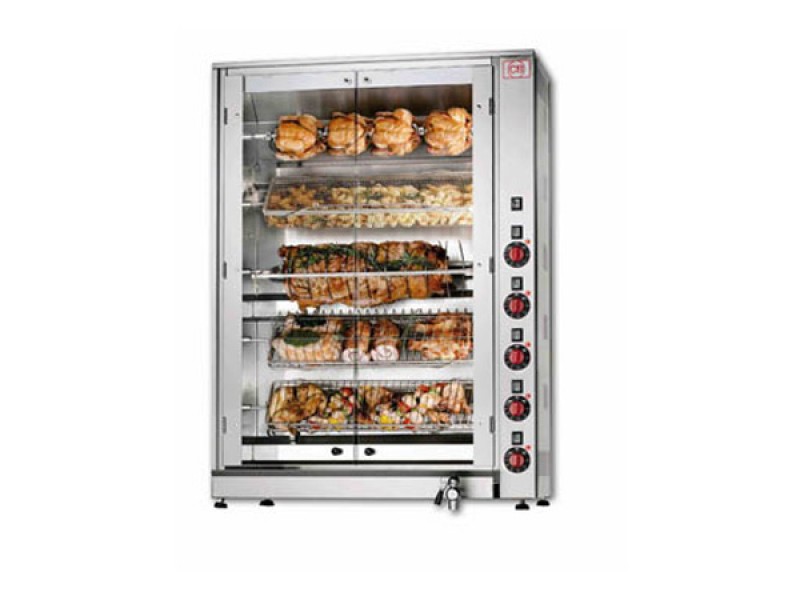 GIRARROSTO ELETTRICO ASTE SINGOLE SOVRAPPOSTE E-20P-S5