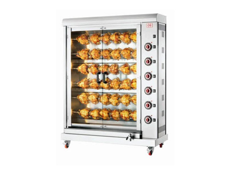 GIRARROSTO ELETTRICO ASTE SINGOLE SOVRAPPOSTE E-36PB-S6