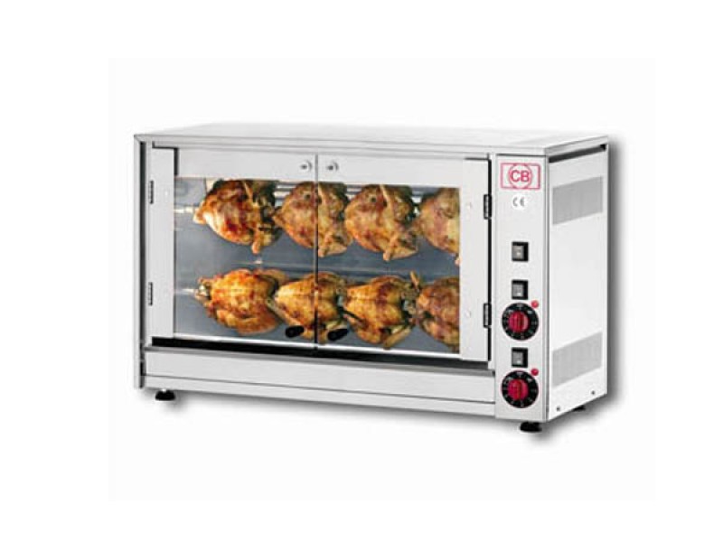 GIRARROSTO ELETTRICO ASTE SINGOLE SOVRAPPOSTE E-8P-S2