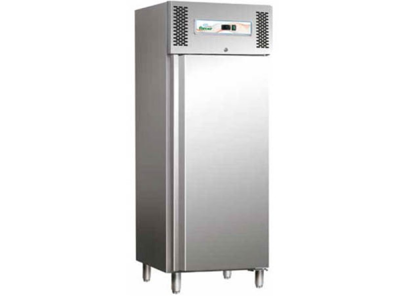 FRIGORIFERO 600 LT INOX STATICO CON VENTILATORE G-GN600TN