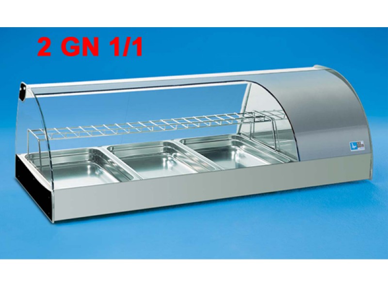 VETRINA REFRIGERATA PER GRANSUSHI 2 GN 1/1 CON LUCE PROTETTA