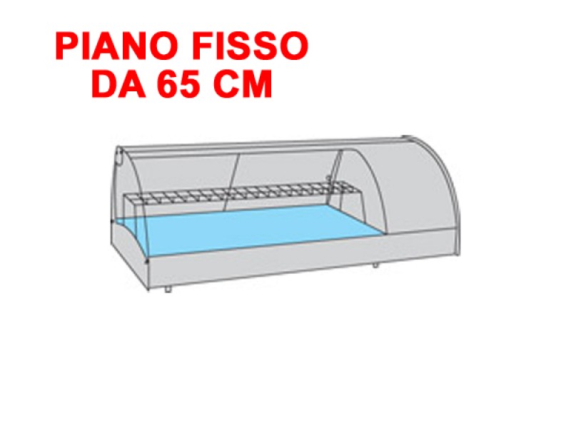 VETRINA REFR. GRANSUSHI PIANO FISSO mod. GRANSUSHI 2 PI DA 65 CM
